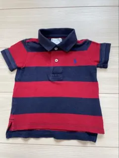 ラルフローレン 半袖 ベビー 12M 80センチ ストライプ ポロシャツ