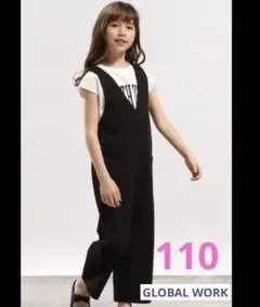 グローバルワーク　ジョーゼットオールインワン　110