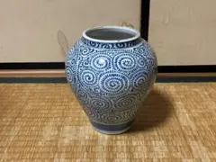 タコ唐草 花瓶 （信楽焼 壺久郎作　なのか？） タコ唐草 花瓶 （信楽焼 壺久郎作 なのか？） - メルカリ