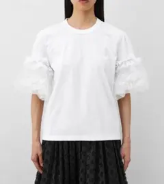 26SS noir kei ninomiya ラッフル Tシャツ 白 Mのサムネイル