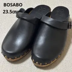 ボサボBOSABO ベルトサボ ブラック　23.5cm スタッズ　本革