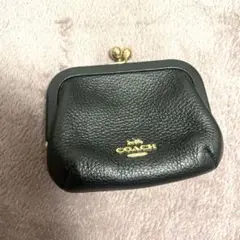 極美品 COACH コーチ がま口財布 小銭入れ ウォレット レザー 黒 2025年最新】コーチ COACH がま口財布の人気アイテム - メルカリ