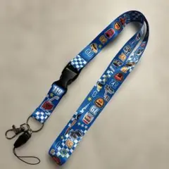 新品未使用　トミカ ネックストラップ 青