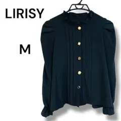 LIRISY リスティー　シャツ　ブラウス　長袖　カットソー　黒　きれいめのサムネイル