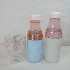 スターバックス サニーボトル2点 2015 2017 ダブルウォールグラス1点