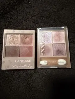 CANMAKE シルキースフレアイズ&CEZANNE アイシャドウ