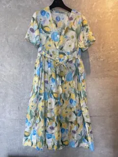 flare collection フレアコレクション フラワーワンピース