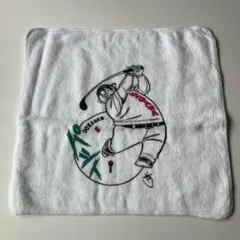 【未使用】ドカベン香川伸行ミニタオル(ホワイト)　水島新司