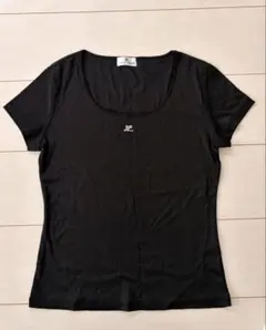 ♡様専用　courreges 半袖 Tシャツ ブラック 9Rのサムネイル