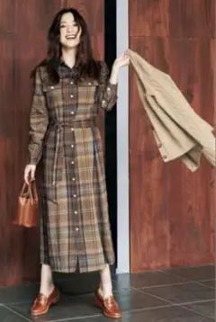 POLO RALPH LAUREN チェック柄シャツワンピース