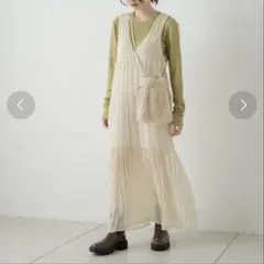 カスタネ　シフォンキャミワンピース フリーサイズ