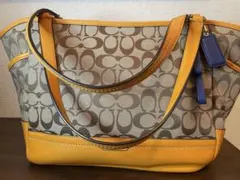 COACH トートバッグ シグネチャー ネイビー F29064 A4 OL - メルカリ