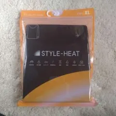 【新品】GU STYLE-HEAT ワイドネックT メンズXL