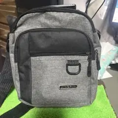 JINGPIN ショルダーバッグ グレー/ブラック