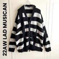 22AW LAD MUSICAN INTARASIA BORDER KNIT