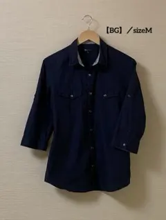 【BG】七分袖シャツ／sizeM
