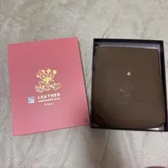 Disney レザーショルダーバッグ ブラウン