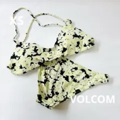 ボルコム セットアップ ビキニ 水着 フラワープリント ブラック イエローのサムネイル