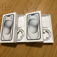 Apple iPhone 15 128GB　空箱　ブラック　2箱