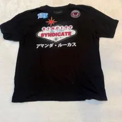 X-LARGE 黒Tシャツ XL シンシティロゴ プリント 大きめサイズ メンズ