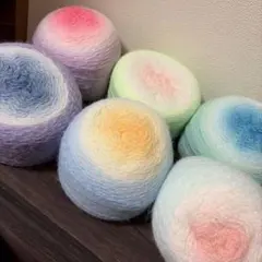 ④大容量！グラデーションウールヤーン200ｇ×6玉