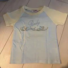 Rady ラグランTシャツ 刺繍ロゴ ライトブルー イエローのサムネイル