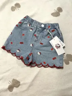 タグ付き新品未使用 ミキハウス うさこちゃん ハーフパンツ 80夏服