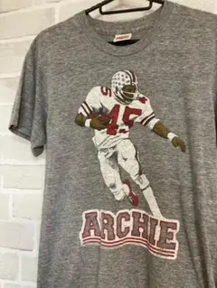 HOMAGE ARCHIE NFL アメフト Tシャツ グレー 古着　Sサイズのサムネイル
