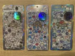 あわわちゃん　ジュエルプチドロップシール　ストーン付き　3枚セット