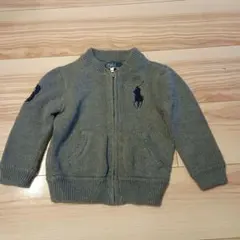 Polo by Ralph Lauren グレー カーディガン 90cm