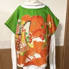 着物リメイク チュニック 七五三着物三つ身