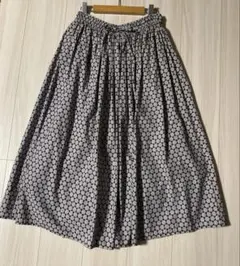 【美品】soil ソイル　フラワープリントギャザースカート　暮らしの道具店