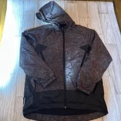 【プーマ】PUMA グレー、ジャージ上着　ブラックフード