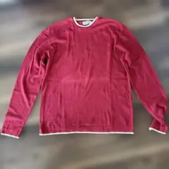 DOLCE & GABBANA 100% cotton赤の長袖クルーネックニットのサムネイル