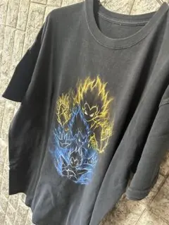 【激レア】90s 00sドラゴンボール　ベジータ　US パロディ　進化　Tシャツ
