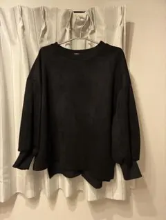 黒い長袖トップス Fサイズ ポリエステル100%