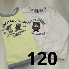 西松屋ベアロンT &裏毛トレーナーセット120