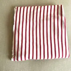 赤と白のストライプ ジャージ生地　新品未使用品