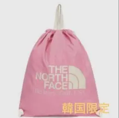 韓国限定　ホワイトレーベル　ノースフェイス　リュック　ナップサック　ピンク　ジム