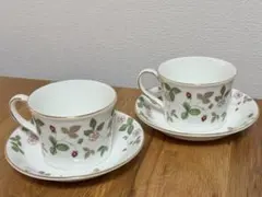 廃盤】ウェッジウッド トリオ ワイルドストロベリー&ストロベリー