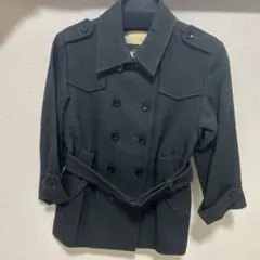 <新品.未使用> ダブルブレストコート　ダークグレー