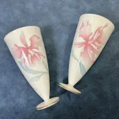 酒器　香蘭社　ワインカップ　カトレア　　　２個セット