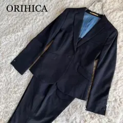 ORIHICA セットアップスーツ シルク混 ストレッチ 洗濯可 上9下11