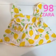 ZARA レモン柄 フリル付きトップス 98のサムネイル