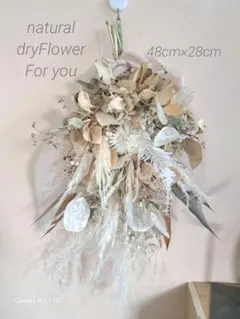 Minami様専用★ナチュラルドライフラワースワッグ ベージュグレージュ 誕生日