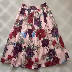 ZARA WOMAN ザラ フレアスカート 花柄 M