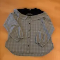 Mezzo Piano チェック柄長袖シャツ