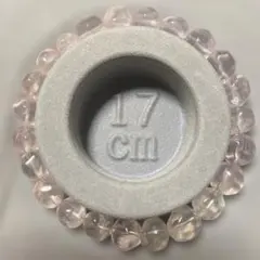 キ*ラ様 ローズクォーツ 多面カット天然石ブレスレット 17cm