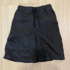 GLOBAL WORK ブラック カーゴハーフパンツ 140