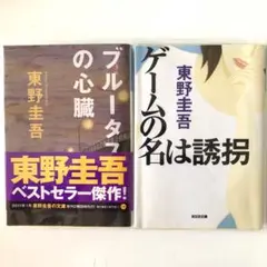 ★東野圭吾 ゲームの名は誘拐/ブルータスの心臓 文庫本2冊セット